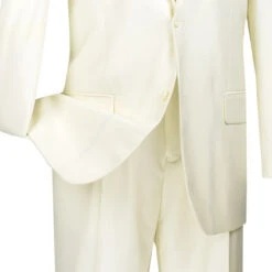 Regular Fit Suit 2 Button 2 Piece In Ivory -Clothing Shop 01 VIN 2TR IVORY 15 4