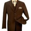Avalon Collection - Regular Fit Men's Suit 3 Button 3 Piece Brown 1 Avalon Collection - Regular Fit Men's Suit 3 Button 3 Piece Brown -Clothing Shop 01 VIN 3TR 3 BROWN 15 2