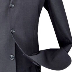 Avalon Collection - Regular Fit Men's Suit 3 Button 3 Piece Heather Gray -Clothing Shop 01 VIN 3TR 3 HEATHER GRAY 15 4