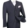 Avalon Collection - Regular Fit Men's Suit 3 Button 3 Piece Navy -Clothing Shop 01 VIN 3TR 3 NAVY 15 2