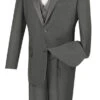 Santorini Collection - Regular Fit Gray Tuxedo 4 Piece With Vest Bow Tie -Clothing Shop 01 VIN 4TV GRAY 16 2