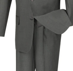 Santorini Collection - Regular Fit Gray Tuxedo 4 Piece With Vest Bow Tie -Clothing Shop 01 VIN 4TV GRAY 16 4