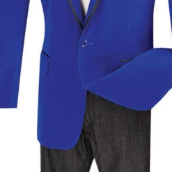 Velvet Regular Fit Men's Blazer In Royal Blue -Clothing Shop 01 VIN B 16 ROYALBLUE 4