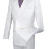 Atlantis Collection - White Regular Fit Double Breasted 2 Piece Suit -Clothing Shop 01 VIN DPP WHITE Y 2