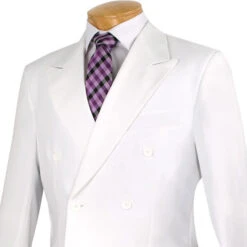 Atlantis Collection - White Regular Fit Double Breasted 2 Piece Suit 8 Atlantis Collection - White Regular Fit Double Breasted 2 Piece Suit -Clothing Shop 01 VIN DPP WHITE Y 3