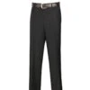 Men's Dress Pants Flat Front Design In Black