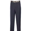 Men's Dress Pants Flat Front Design In Navy -Clothing Shop 01 VIN FF RS NAVY 15 2