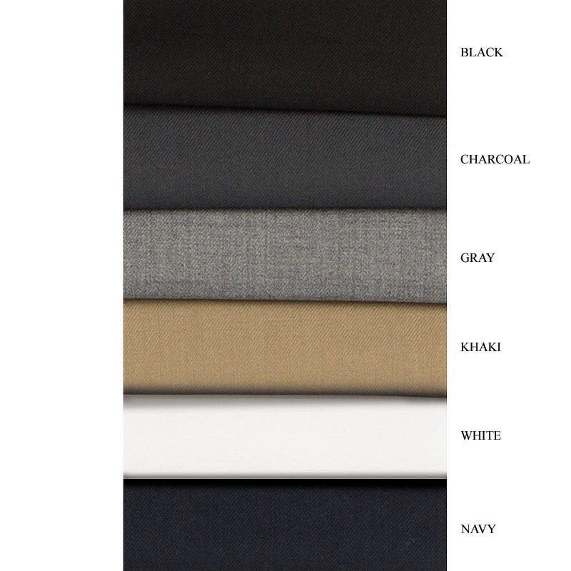 Charcoal Dress Pants Regular Leg Flat Front Pants Pre-Hemmed 4 Charcoal Dress Pants Regular Leg Flat Front Pants Pre-Hemmed - Image 2