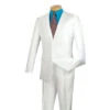 Slim Fit Men's Suit 2 Piece 2 Buttons Shiny Sharkskin In White -Clothing Shop 01 VIN S2RR 4 WHITE 15 2