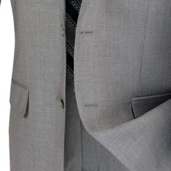 Slim Fit Men's Suit 2 Piece 2 Button In Gray -Clothing Shop 01 VIN SC900 12 GRAY 15 4