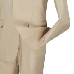 Slim Fit Men's Suit 2 Piece 2 Button In Light Beige -Clothing Shop 01 VIN SC900 12 LIGHTBEIGE 15 4
