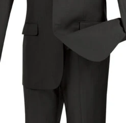 Slim Fit Men's Suit 3 Piece 2 Button In Black -Clothing Shop 01 VIN SV2900 BLACK 15 4