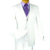 Slim Fit Men's Suit 3 Piece 2 Button In White -Clothing Shop 01 VIN SV2900 WHITE 15 2
