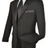 Royale Collection - Regular Fit 2 Piece Tuxedo In Black -Clothing Shop 01 VIN T 2PP BLACK 15 2