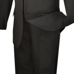 Royale Collection - Regular Fit 2 Piece Tuxedo In Black -Clothing Shop 01 VIN T 2PP BLACK 15 4