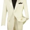 Royale Collection - Regular Fit 2 Piece Tuxedo In Ivory 1 Royale Collection - Regular Fit 2 Piece Tuxedo In Ivory -Clothing Shop 01 VIN T 2PP IVORY 15 2