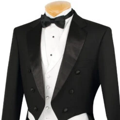 (52R) Men's Tuxedo Regular Fit Collection With Tails 3 Piece In Black -Clothing Shop 01 VIN T 2X BLACK 3 afb98ab1 7a2f 45ec afeb 07f82f57bd49