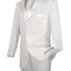 Men's Regular Fit Tuxedo 2 Piece Collection In White 3 Button Design