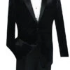 Men's Slim Fit Velvet Tuxedo 2 Piece In Black 1 Men's Slim Fit Velvet Tuxedo 2 Piece In Black -Clothing Shop 01 VIN T SV BLACK 15 2