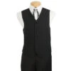 Black Men's Regular Fit Vest 5 Buttons 2 Black Men's Regular Fit Vest 5 Buttons -Clothing Shop 01 VIN V PP BLACK 2