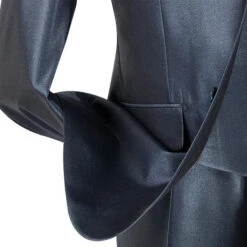 Nautilus Collection - Shiny Regular Fit Men's Suit 3 Piece 2 Button In Midnight Blue -Clothing Shop 01 VIN V2RR 1 MIDNIGHT BLUE 4