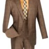 Renaissance Collection - Regular Fit 3 Piece Suit Chestnut -Clothing Shop 01 VIN V2RW 7 CHESTNUT 16 2