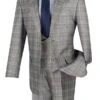 Renaissance Collection - Regular Fit 3 Piece Suit Gray