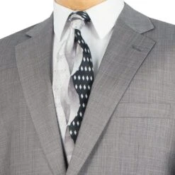 Monte Carlo Collection - Regular Fit 2 Piece 2 Button Textured Weave In Gray 7 Monte Carlo Collection - Regular Fit 2 Piece 2 Button Textured Weave In Gray -Clothing Shop 01 VINY 2LK 1 GRAY 3