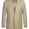 Bevagna Collection - Beige 100% Virgin Wool Regular Fit Pick Stitched 2 Piece Suit -Clothing Shop 1 s