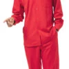 Men's 2 Piece Long Sleeve Walking Suit In Red