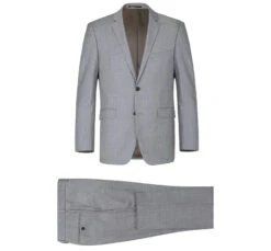 Bevagna Collection - Light Gray 100% Virgin Wool Regular Fit Pick Stitched 2 Piece Suit -Clothing Shop 1 2592x e7e0b168 a426 4412 9297 4c2e975caf8f