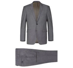 Bevagna Collection - Gray 100% Virgin Wool Regular Fit Pick Stitched 2 Piece Suit -Clothing Shop 1 2592x fa200845 0695 4f00 b95b 06230a978bd8