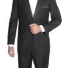 Classic Tuxedo 2 Piece Regular Fit In Black -Clothing Shop 201 1 Ribbon