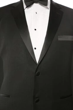 Classic Tuxedo 2 Piece Regular Fit In Black -Clothing Shop 201 1 tux detail10
