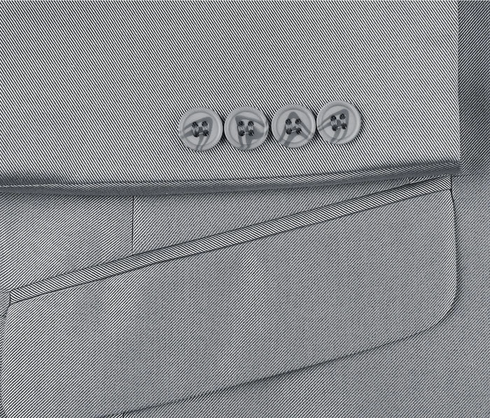 Gray Slim Fit Sharkskin Italian Styled 2 Piece Suit 7 Gray Slim Fit Sharkskin Italian Styled 2 Piece Suit - Image 5