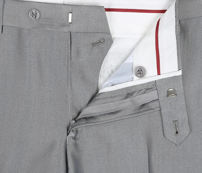 Gray Slim Fit Sharkskin Italian Styled 2 Piece Suit 8 Gray Slim Fit Sharkskin Italian Styled 2 Piece Suit - Image 6