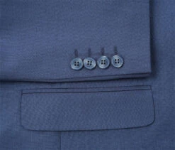 Regular Fit 2 Piece Notch Lapel 2 Button Suit In Blue -Clothing Shop 2106 3 05