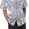 Black 2 Piece Short Sleeve Men's Summer Walking Suit Paisley Print -Clothing Shop 2218black 1024x1024 2x 36d8ee8b fcb0 4b25 93bd 0e862fa0b11a