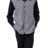 Black 2 Piece Long Sleeve Walking Suit Set Check Design -Clothing Shop 2260 bk
