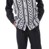 (4XL/50) Black Chevron Pattern Design 2 Piece Long Sleeve Walking Suit Set -Clothing Shop 2277 BLACK 23cda0ce 64ae 4e52 8cca 6885560e5c39