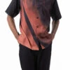 Papaya Art Design Walking Suit 2 Piece Short Sleeve Set -Clothing Shop 2325 PAPAYA