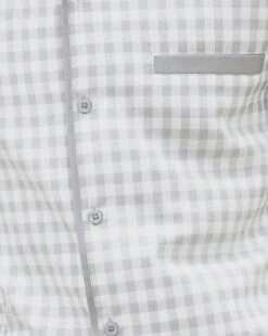 Ash Gray Checkered 2 Piece Long Sleeve Walking Suit Set -Clothing Shop 2362AshGray 2