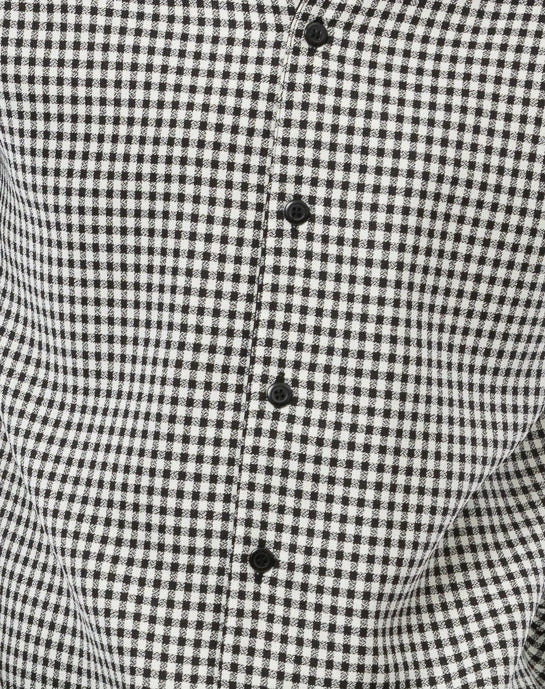 Black Mini-Checkered 2 Piece Long Sleeve Walking Suit Set 4 Black Mini-Checkered 2 Piece Long Sleeve Walking Suit Set - Image 2