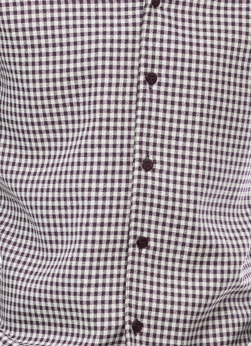 Plum Mini-Checkered 2 Piece Long Sleeve Walking Suit Set 4 Plum Mini-Checkered 2 Piece Long Sleeve Walking Suit Set - Image 2