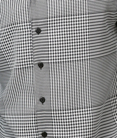 Black Plaid Front 2 Piece Long Sleeve Walking Suit Set 4 Black Plaid Front 2 Piece Long Sleeve Walking Suit Set - Image 2