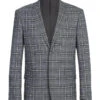 Regular Fit 2 Piece Notch Lapel Suit Gray Check Pattern -Clothing Shop 293 14 1