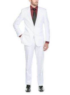 Vanderbilt Collection - Classic 2 Piece Suit 2 Buttons Regular Fit In White -Clothing Shop 2 d9dfe736 1cc0 4baa 8c6c 1539708bc47c