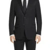 Regular Fit Suit 2 Button 2 Piece In Black -Clothing Shop 2tr black