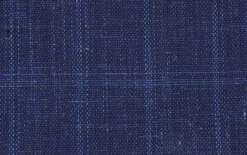 Wool And Silk Regular Fit Blazer Windowpane Pattern In Navy -Clothing Shop 4Z8A1201