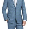 Regular Fit 2 Piece Suit Glen Plaid In Blue -Clothing Shop 4Z8A4041s
